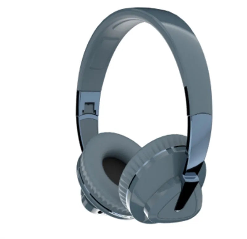 H3 Wireless Bluetooth over-ear headset with all-inclusive ear cups in black, shown with AUX cable.