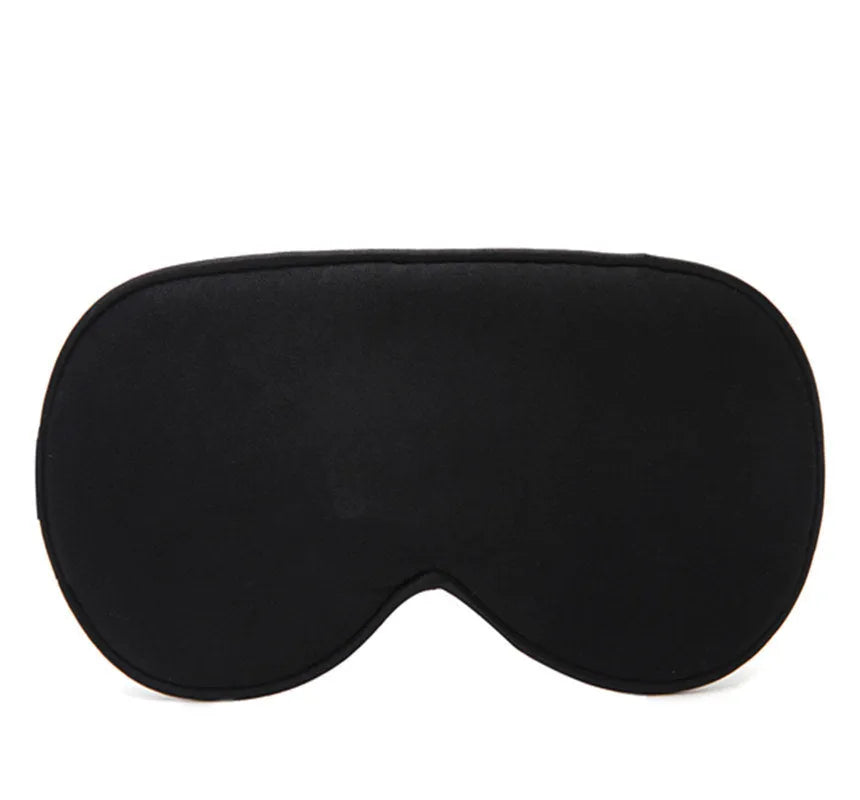 Double-sided Mulberry silk eye mask in a selection of colours including black, wine red, and ivory white.