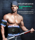 Sweat waist and abdomen shaping fitness belt with display screen and USB cable