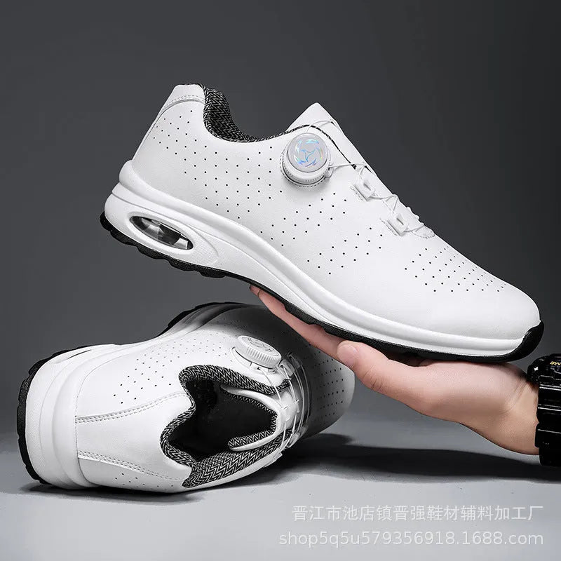 Low-top tennis shoes with mesh upper, composite sole, cross shoulder straps in black or white