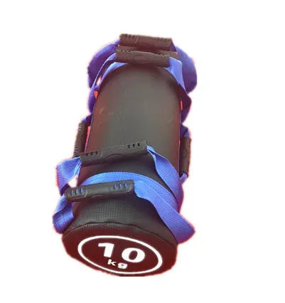 Flat white PVC fitness sandbag training weight for strength conditioning