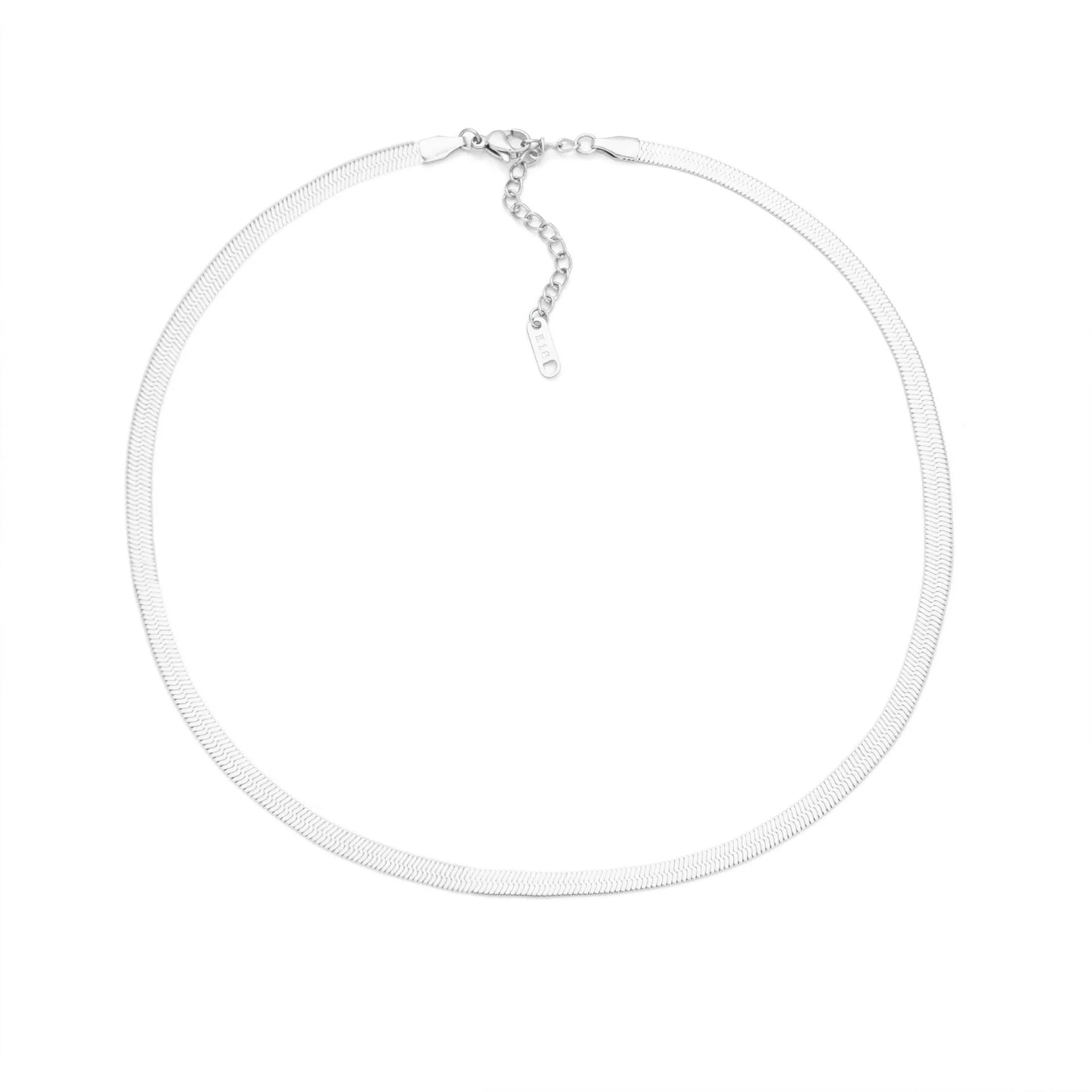 Titanium steel number and letter necklace with gold electroplated finish on grinding chain design