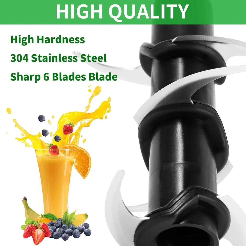 304 stainless steel six-stack blade replacement part for a citrus juicer, shown with dimensions.