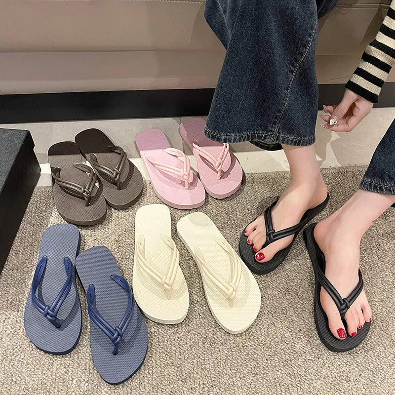 Men's casual PVC flip flops with toe covering design in various colours