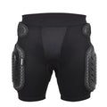 Black cycling hip protection pants for mountain biking and road cycling safety