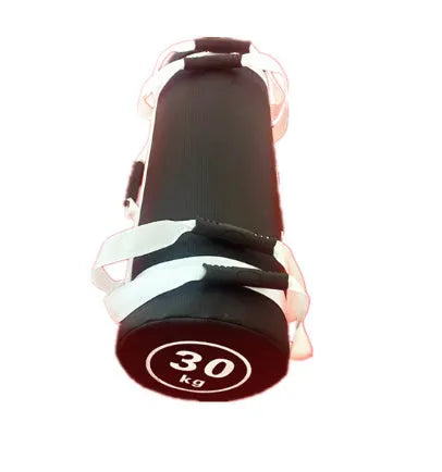 Flat white PVC fitness sandbag training weight for strength conditioning