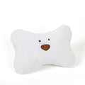 Plush Little Bear pattern vehicle head restraint with PP cotton filler in arm white bear colour