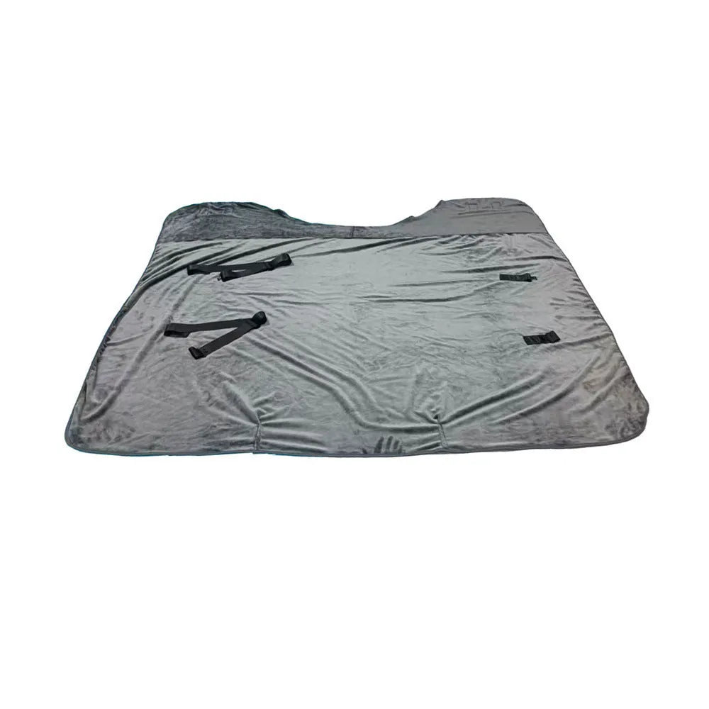 Winter thickened flannel horsecloth 180x180cm with mosquito and insect protection for horses