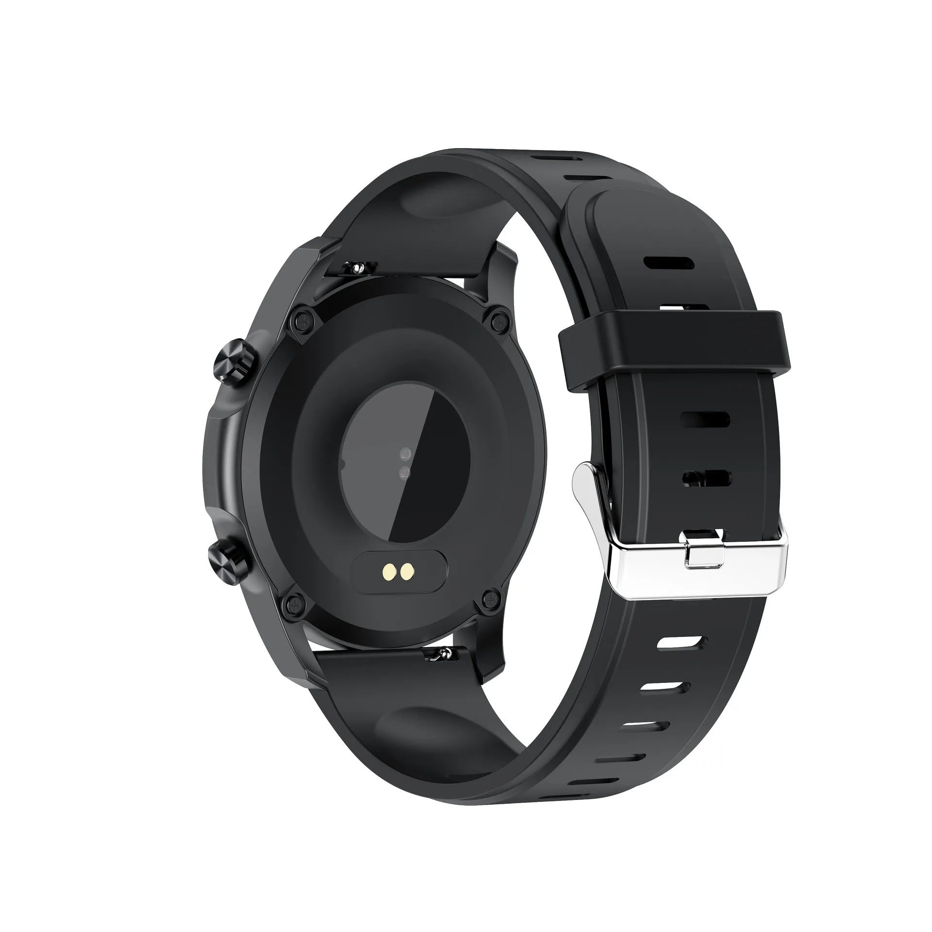 Youth2 Body Temperature Smart Bracelet in black or grey with 1.3 inch screen on wrist.