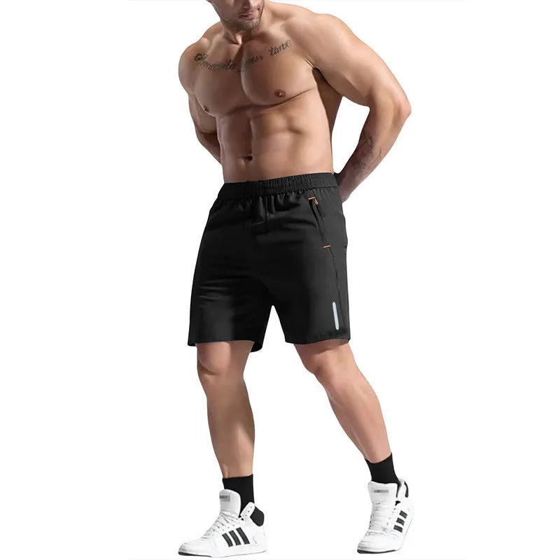 Men's bamboo fibre sports shorts with elastic drawstring waist in nine colour options