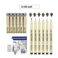Needle drawing pen with syringe cartoon design, 133mm long with waterproof black ink