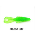 8cm soft bait fishing lure in PVC material with colour variations for freshwater predator angling