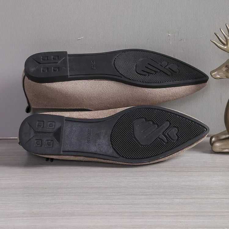 Beige leopard print pointed toe pumps for women with a block heel, shown in a plus size.