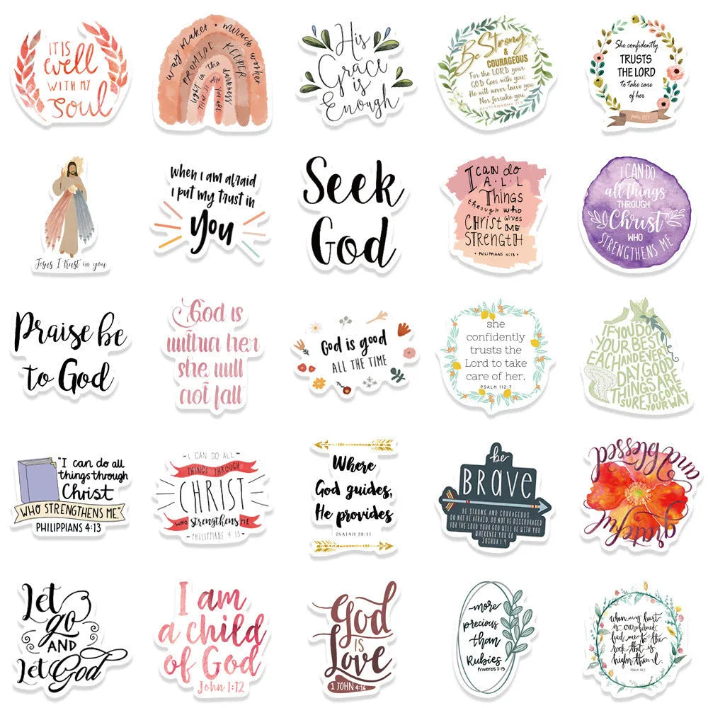 50 piece random pattern graffiti sticker set for wall and laptop decoration