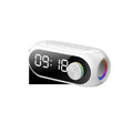 Portable Bluetooth speaker with Extra Bass technology and circular clock design in black colour