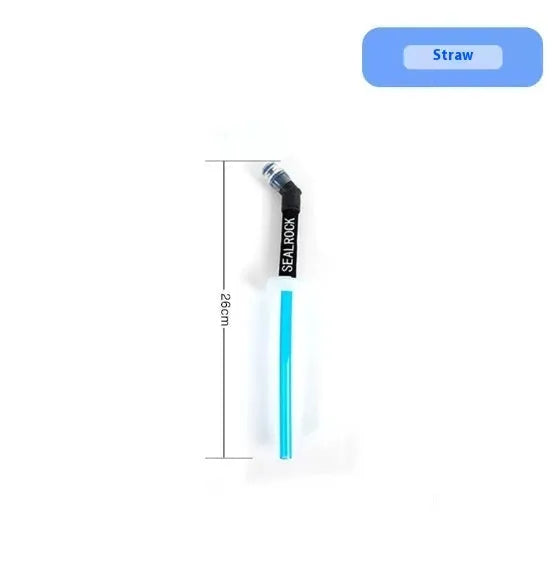 Plastic portable straw with off-road rough design for mountain climbing and biking hydration