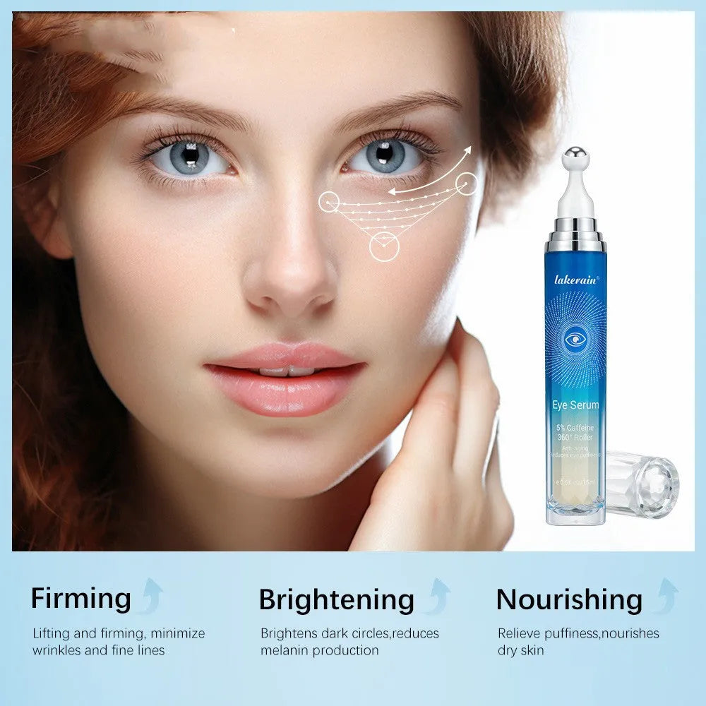 Unisex eye improvement set with eye essence and cream for dark circles