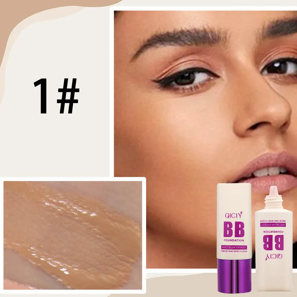 BB cream foundation concealer in a feeding bottle with ten shade options for brightening and repair.