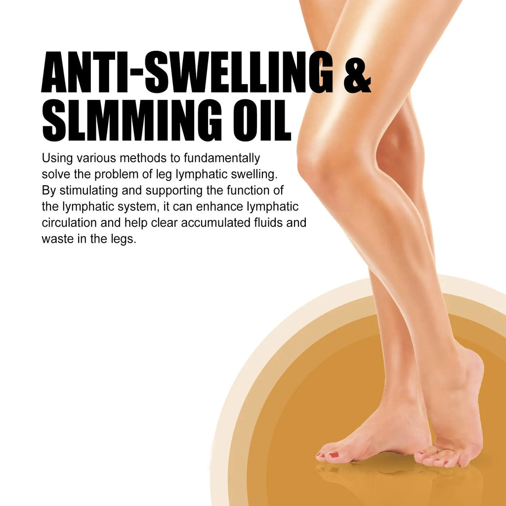50ml bottle of moisturising essential oil with botanical extracts for body skin care and leg massage