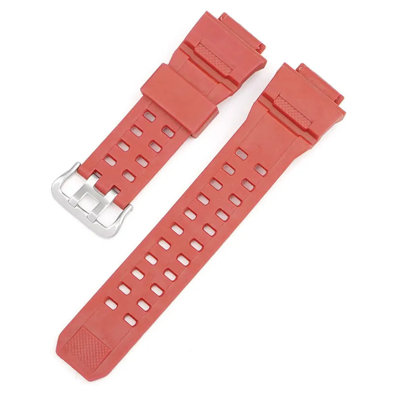 Camouflage TPU rubber watch strap with silver buckle, 12+7cm length