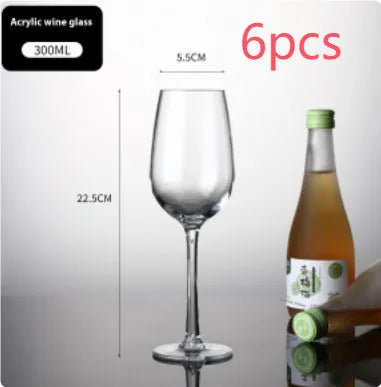 Clear PC acrylic red wine bottle for party catering in 300ml and 550ml sizes