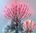 LED simulation branch tree light with adjustable colours in vase display