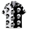 Men's casual Hawaiian shirt with Cuban collar in digital print polyester fabric for summer wear