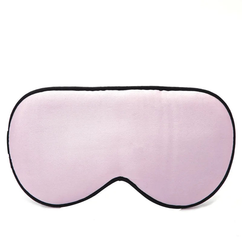 Double-sided Mulberry silk eye mask in a selection of colours including black, wine red, and ivory white.