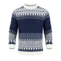 Men's knitted pullover sweater with long sleeves for autumn and winter wear