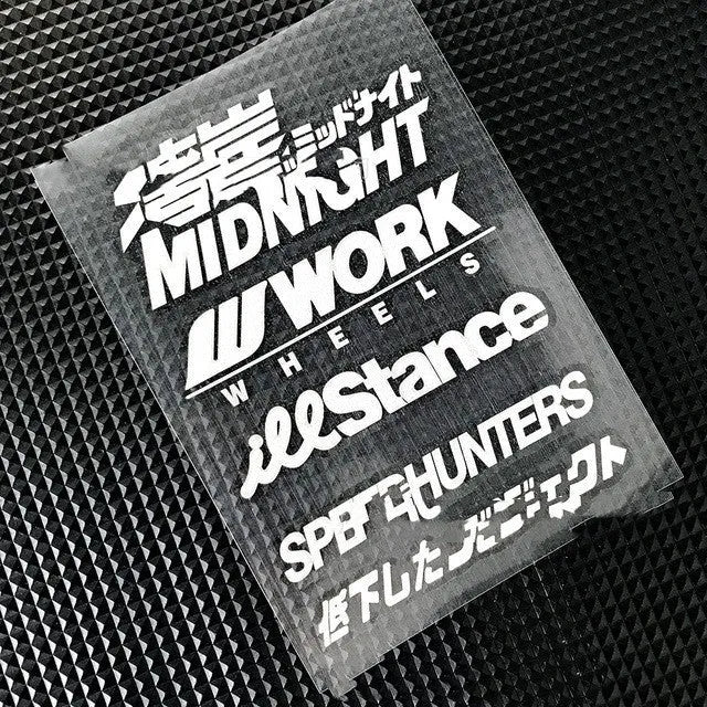16cm by 11cm reflective motorcycle bumper sticker on PET sheet