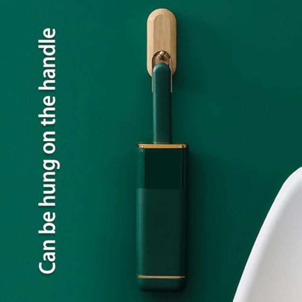 Double-sided pet hair remover brush in blue, green or white with storage box base