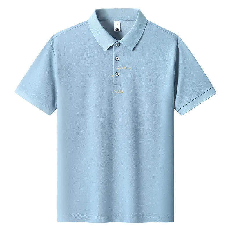 Men's loose fit cotton T-shirt with a large letter pattern print on the front, shown in multiple colour options.