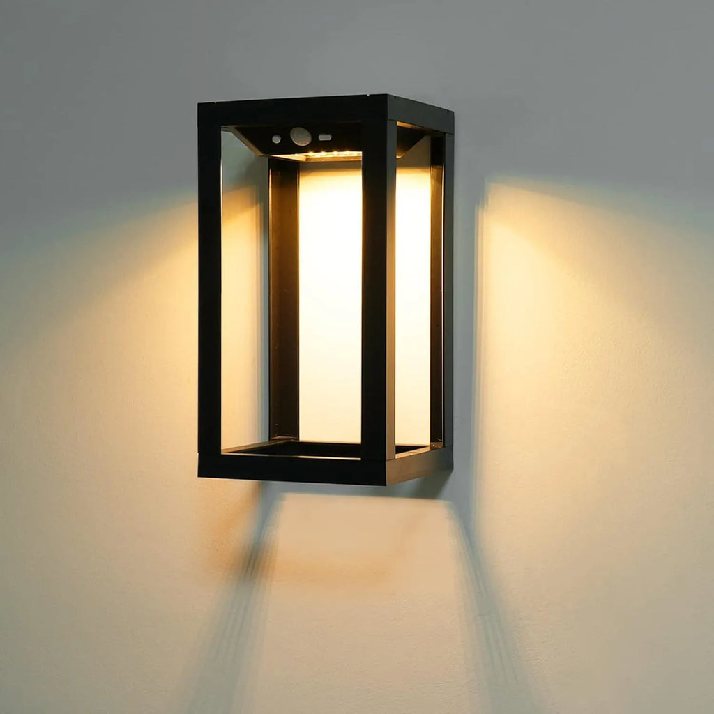 Modern Chinese design solar outdoor wall lamp with IP65 waterproof rating for garden installation