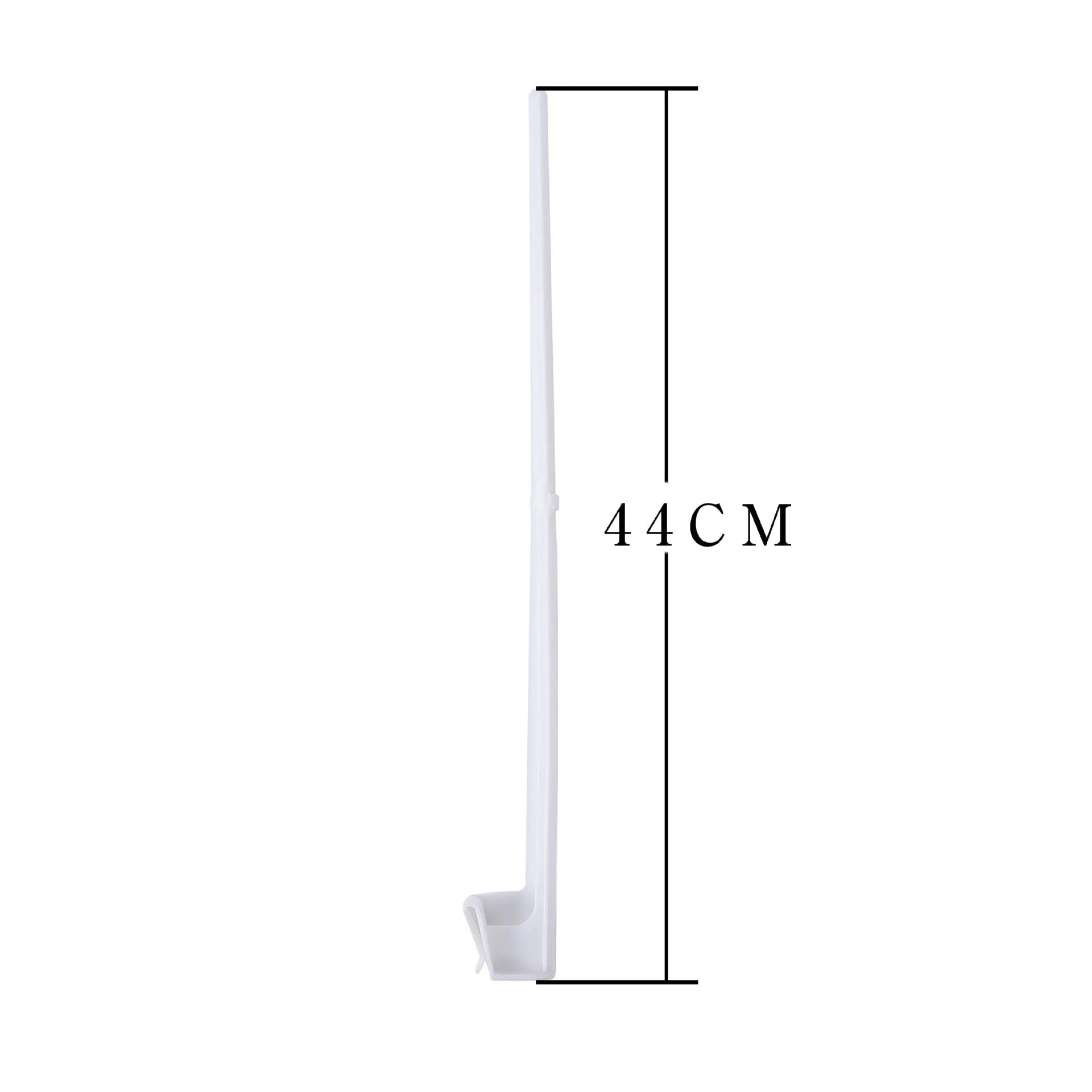 White PP plastic car window flag bracket set with ten poles for vehicle mounting