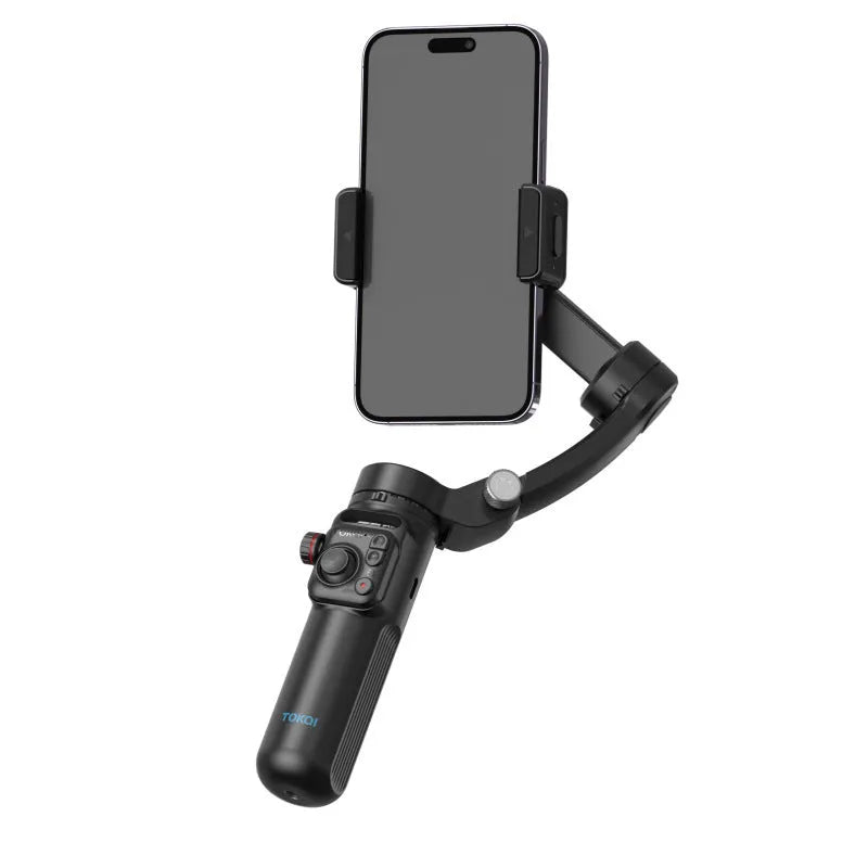 Intelligent AI three-axis head stabiliser tripod with D08 light module and ABS construction