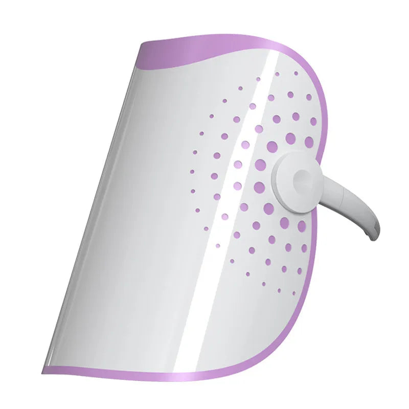 White and purple photon IPL beauty mask device with spectrometer display