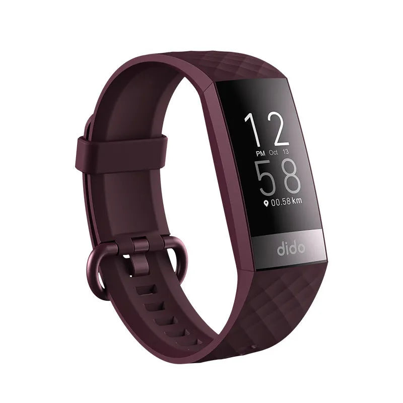 Y6 Black smart bracelet with 1.1-inch screen for blood pressure, ECG, and blood oxygen monitoring