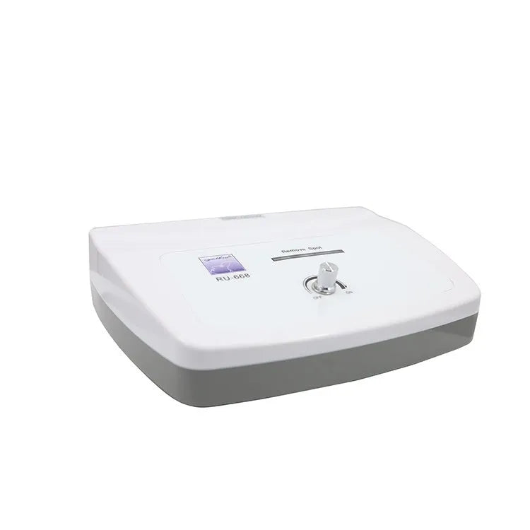 White electronic spot and mole removal pen beauty instrument for professional salon and home use.