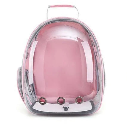 Grey PC astronaut-style cat carrier bag with side opening and large interior space.
