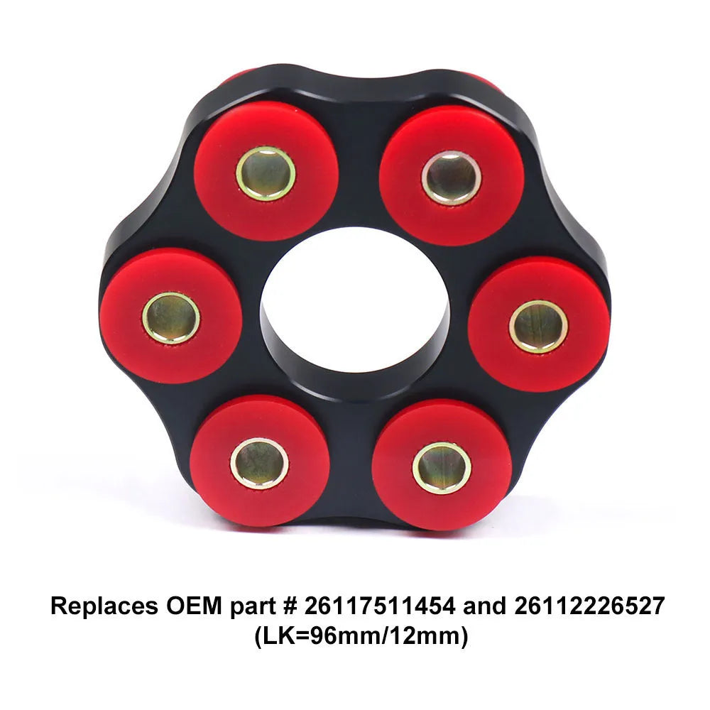 Red polyurethane aluminium drive shaft connecting bracket for BMW E46 E36 E30 M3 E28 models