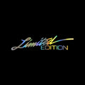 Reflective plastic bumper sticker in black, white, and colourful options, measuring 16cm long.