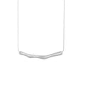 Women's titanium steel necklace with irregular pleated texture in gold or steel electroplated finish