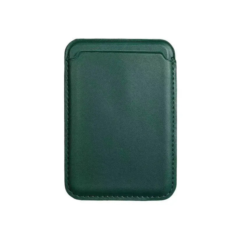 Magnetic card holder iPhone case in PU leather with MagSafe compatibility in multiple colour options