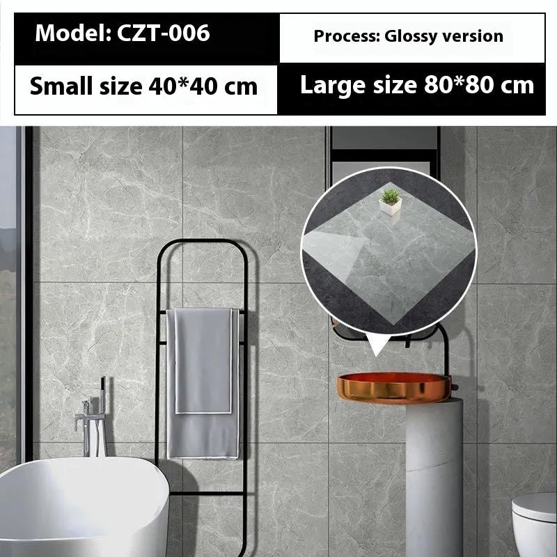 Marble simulation stone waterproof sticker 40x40cm geometric pattern simple modern bathroom kitchen