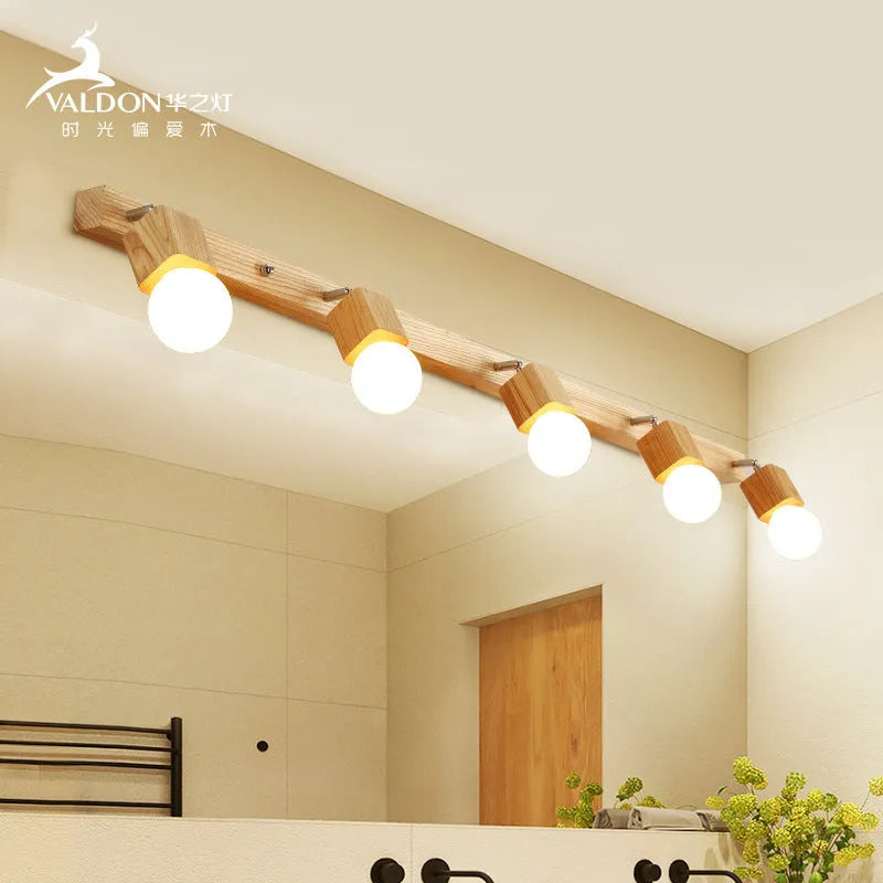 24cm circular mirrored wall lamp with integrated LED lighting