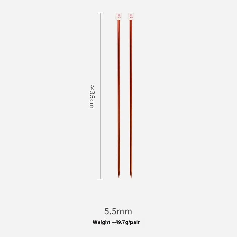 14-size crochet hook set with lengthened design and protective caps arranged by size