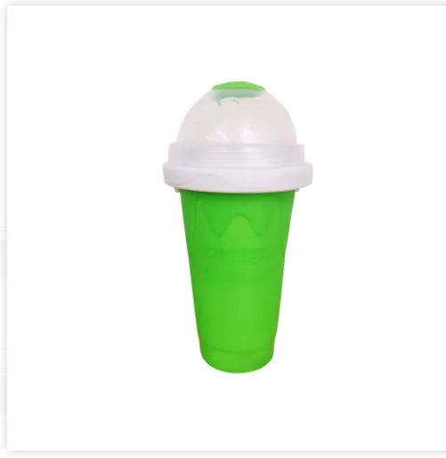 Blue quick refrigeration pinch cup with double-layer construction for fast drink cooling