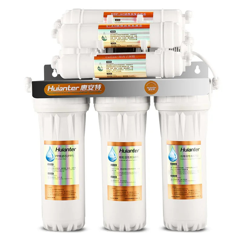 White plastic water purifier filter element cartridge for direct drinking tap water.