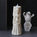 Halloween decoration ghost groom LED candle light in plastic with free size for spooky ambience