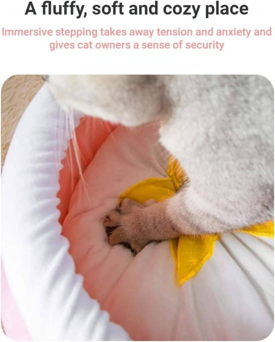 Pink magic honey pot shaped cat sofa bed with removable pad for small pets